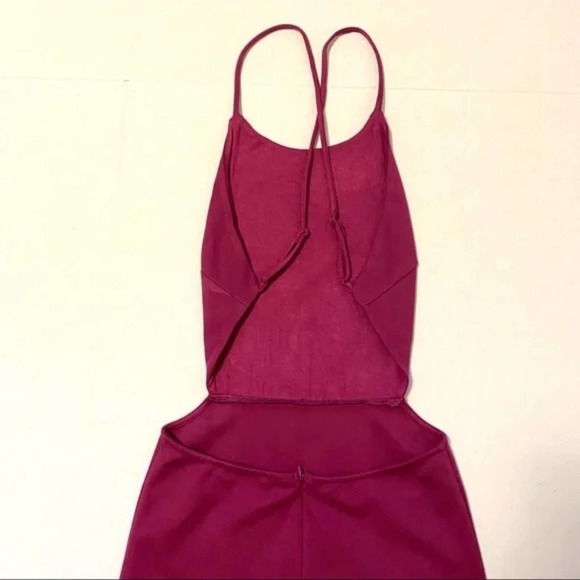 Lulus True Passion Magenta Cutout Bodycon Midi Dress size medium new!!! - Picture 10 of 13